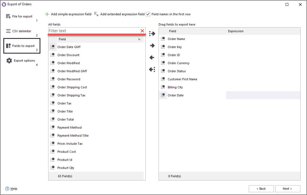 How to Export Orders Store Manager for