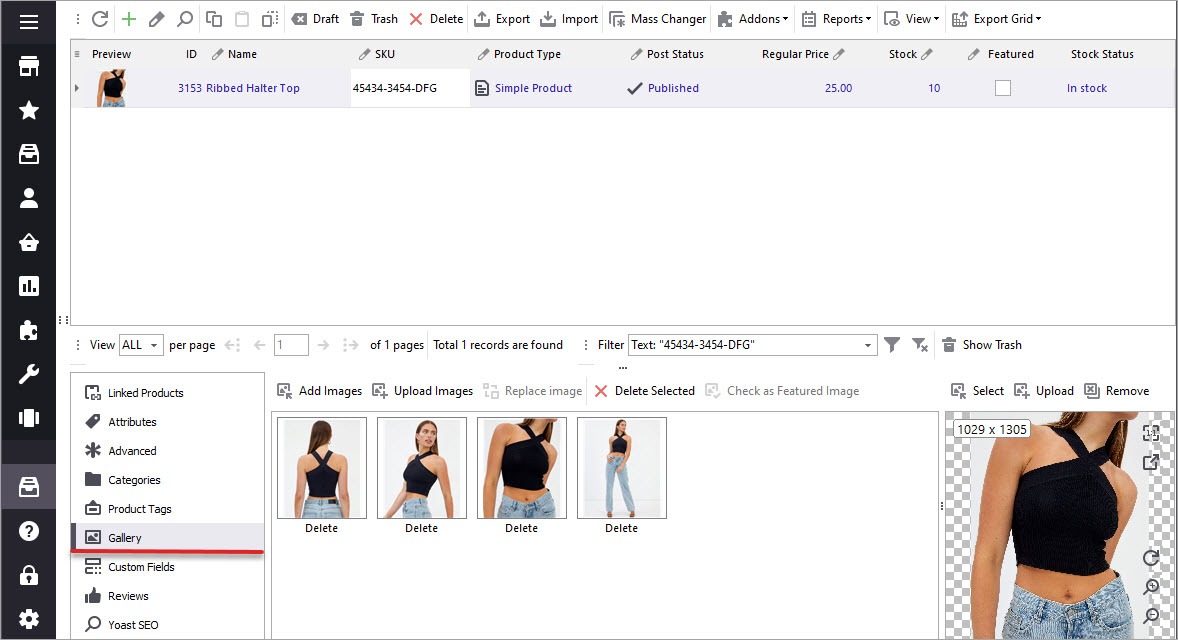 Imported WooCommerce Images in Store Manager