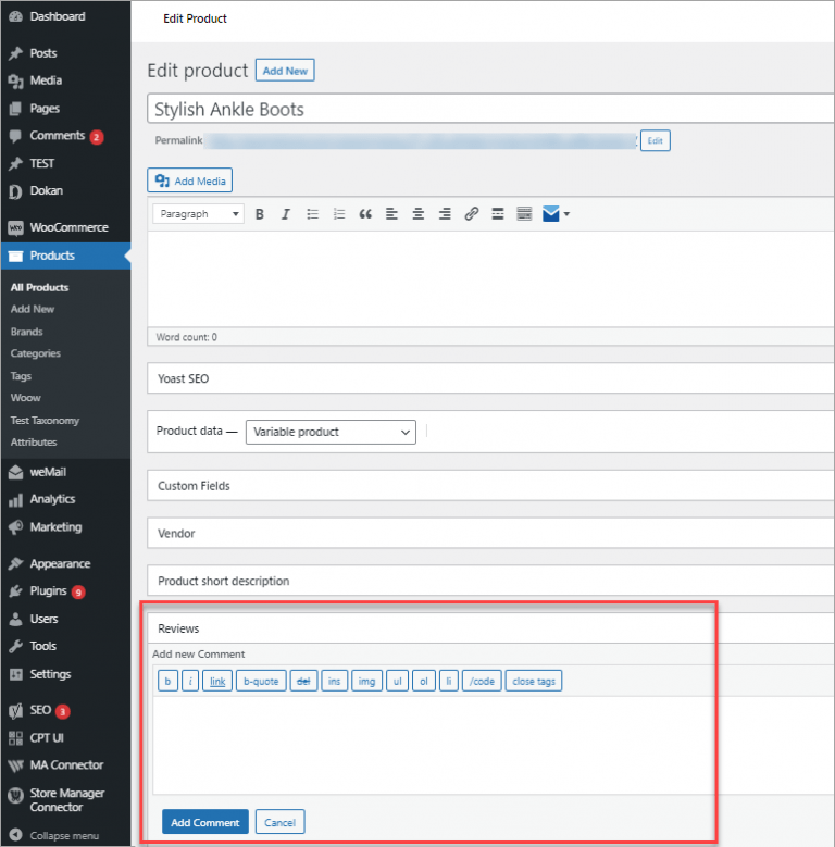 How To Add WooCommerce Reviews / Comments By EMagicOne