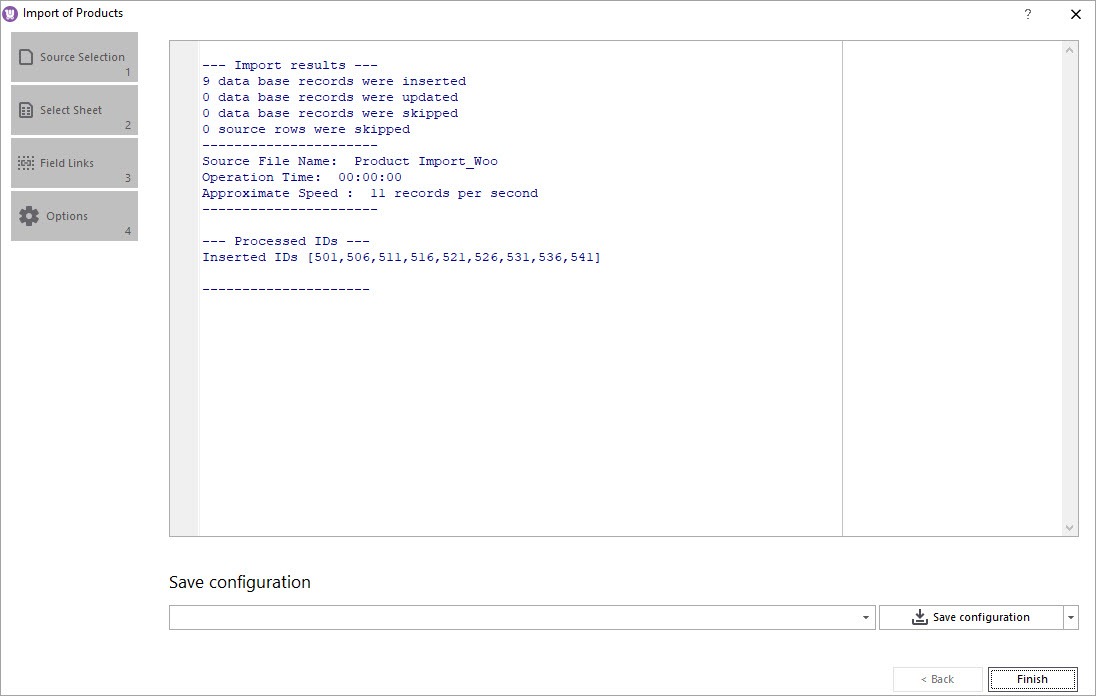 WooCommerce Cloud Import Result