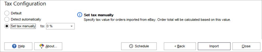 eBay to WooCommerce Launch Integration Import Orders Import Tax Configuration