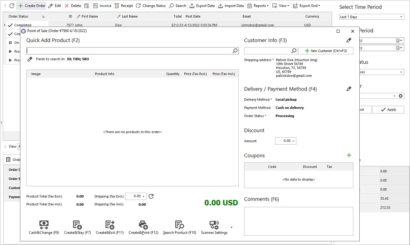 Orders Management and POS