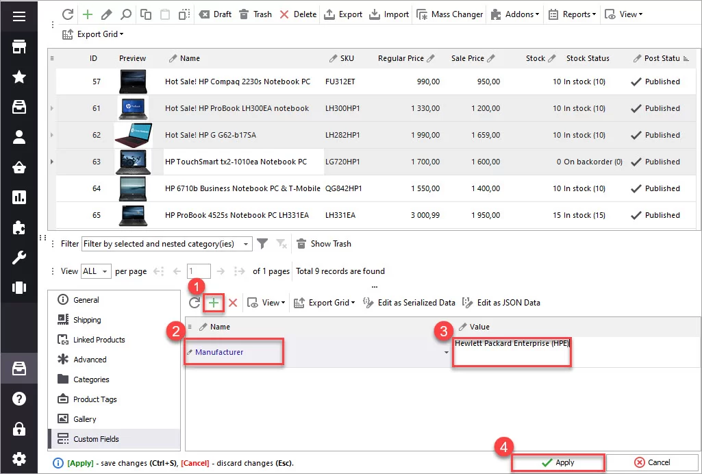 WooCommerce Custom Fields