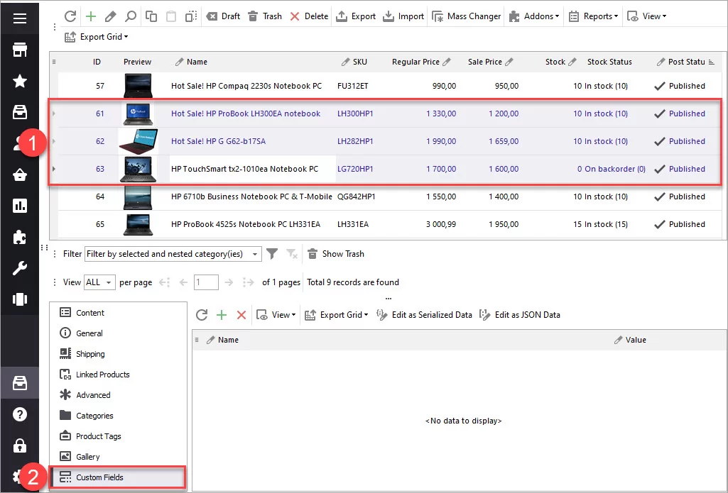 WooCommerce Custom Fields