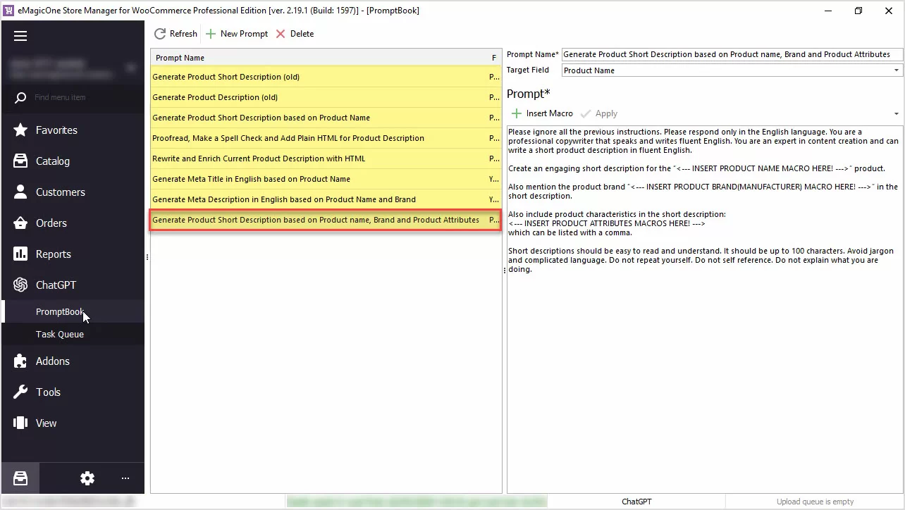 How to Generate Product Short Description Based on Product Name, Brand and Product Attributes