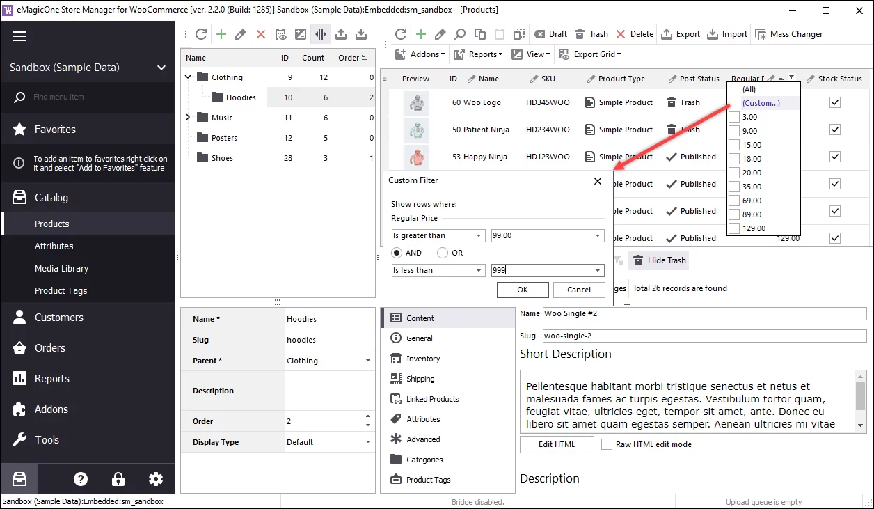 Custom WooCommerce Product Filtering Possibilities