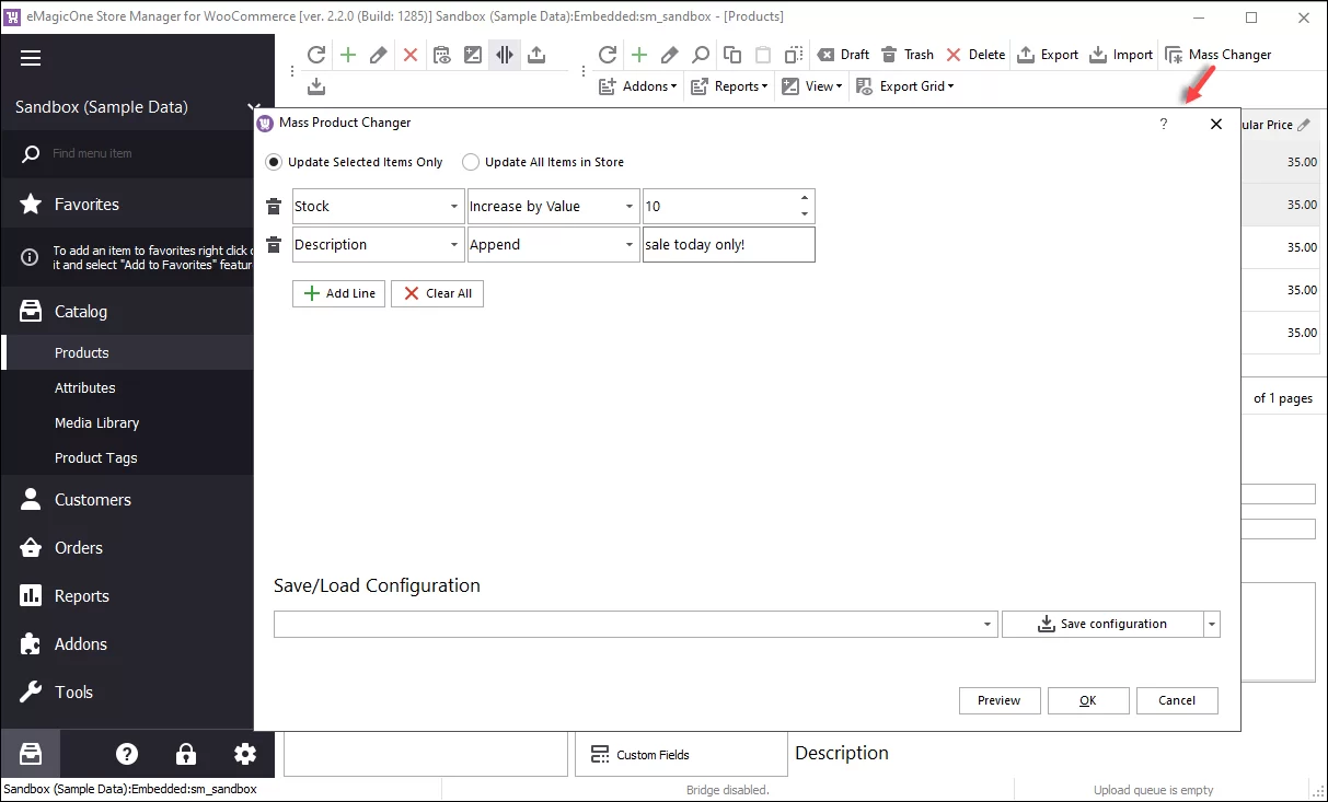 WooCommerce Mass Product Changer in Store Manager