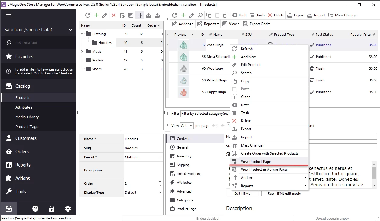 WooCommerce Newly Created Product Page