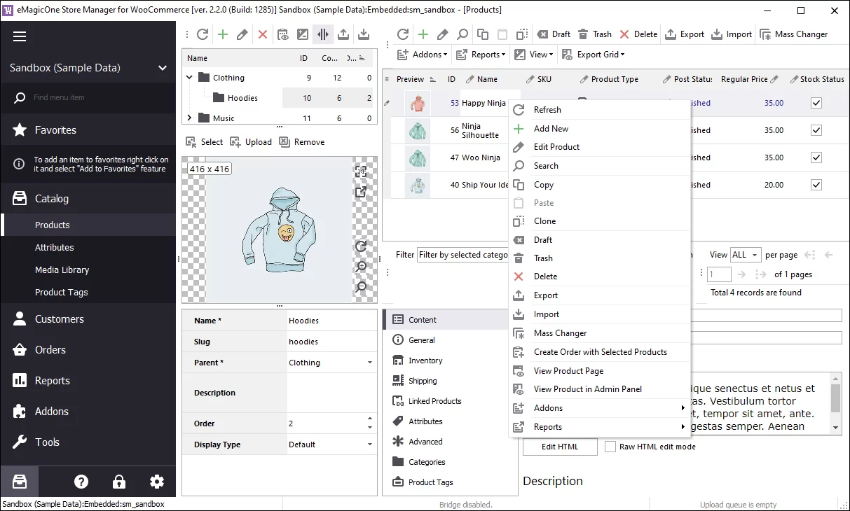 WooCommerce Product Management Options
