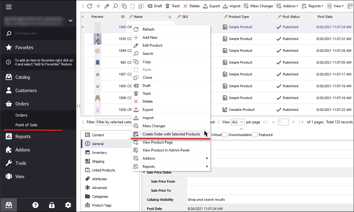WooCommerce POS Launch in Store Manager
