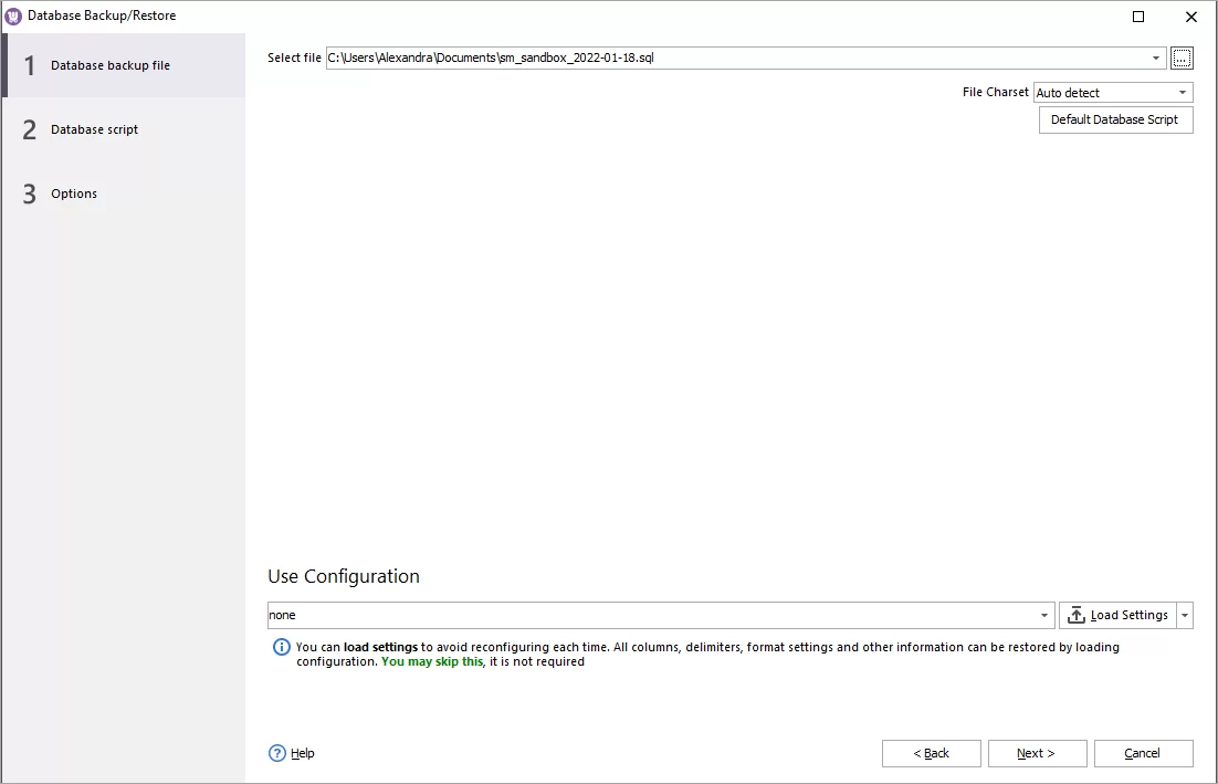 WooCommerce Backup File Location for Restore