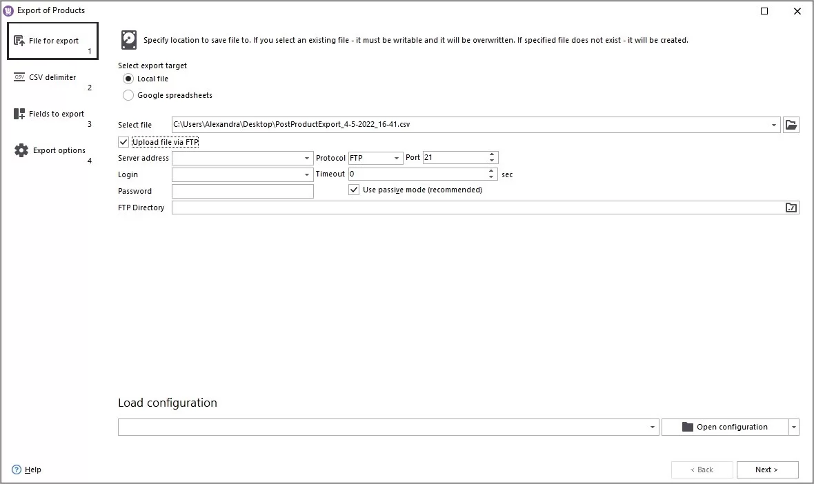 WooCommerce Automated Export to FTP