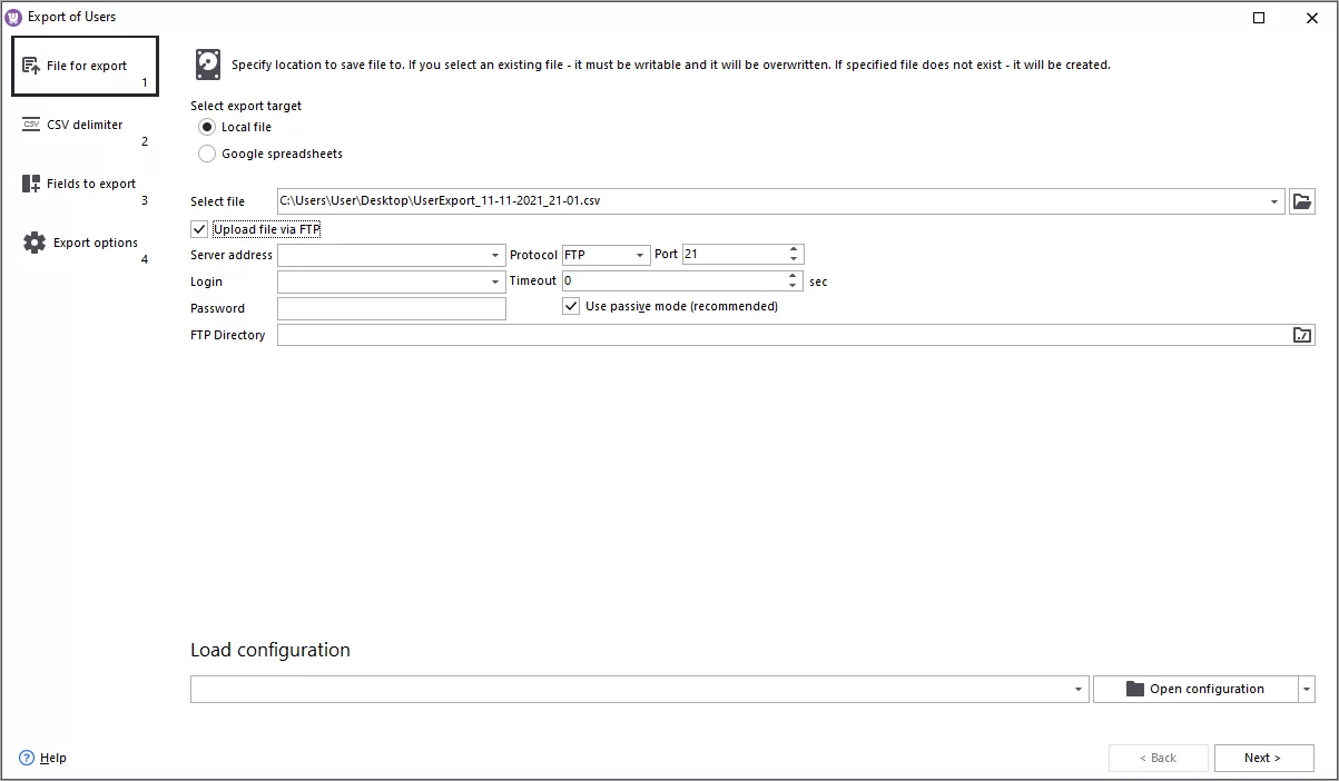 WooCommerce Customers Export File Location