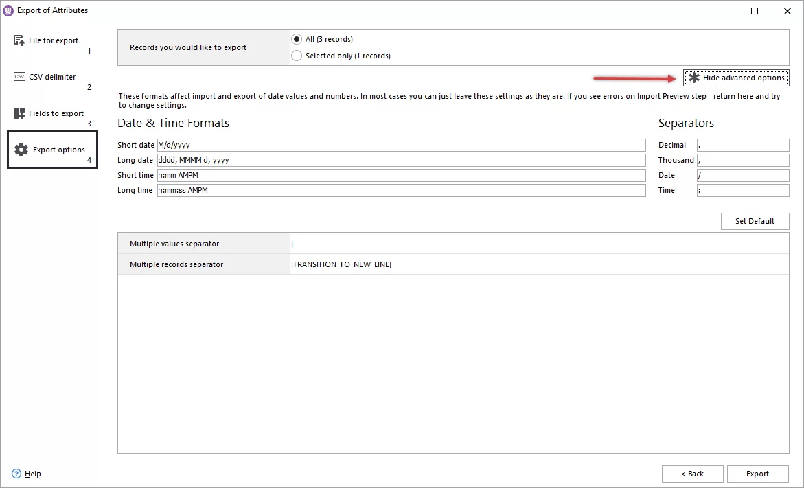 Advanced WooCommerce Attribute Export Options