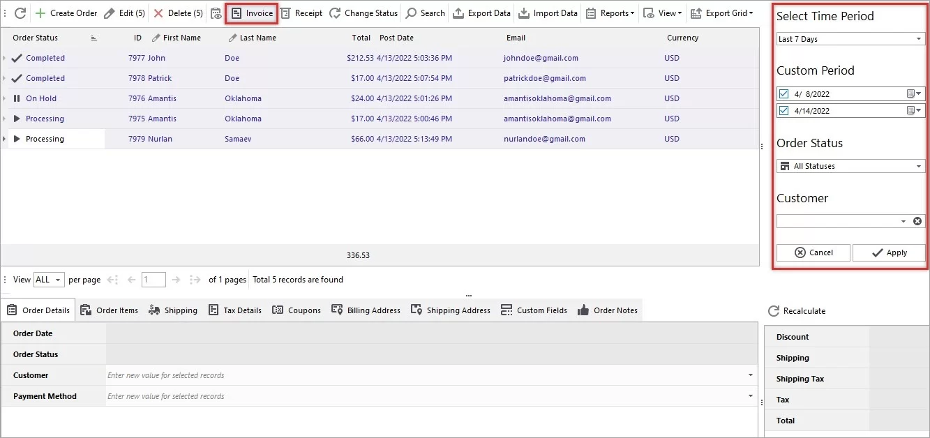 How to Create WooCommerce Invoice