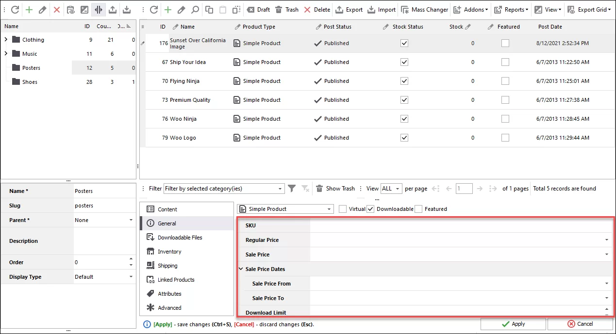 Basic WooCommerce Downloadable Product Information