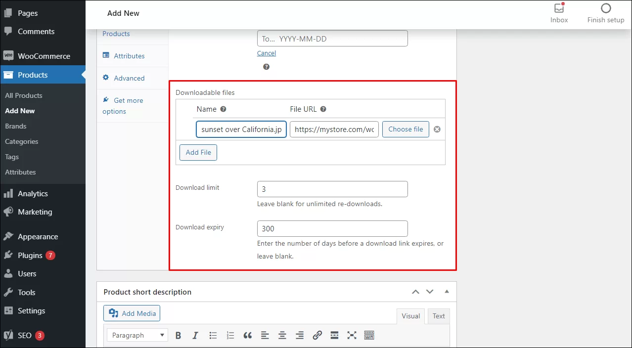 Downloadable File Adding for WooCommerce Downloadable Product