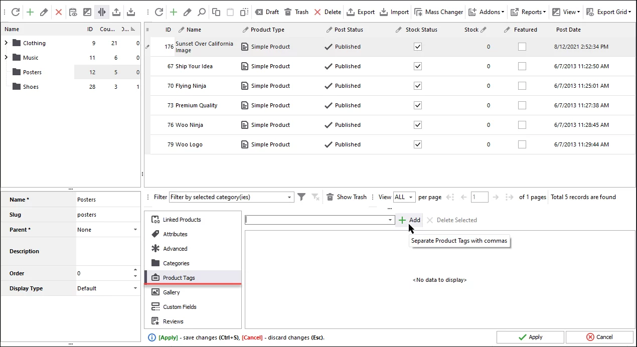 WooCommerce Downloadable Product Tags