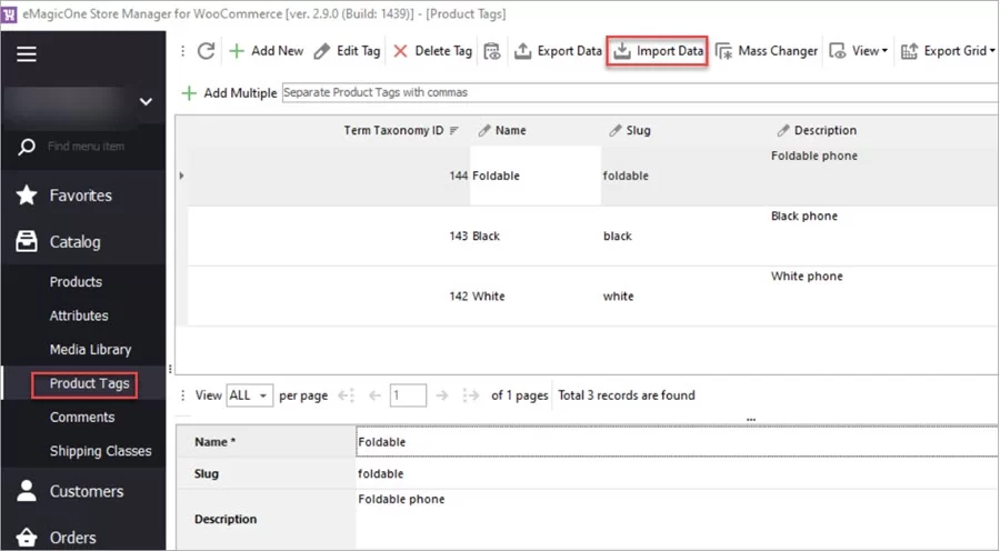 WooCommerce Store Manager Tags Import Launch