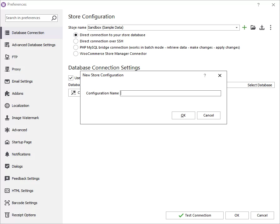 New WooCommerce Connection Name in Store Manager