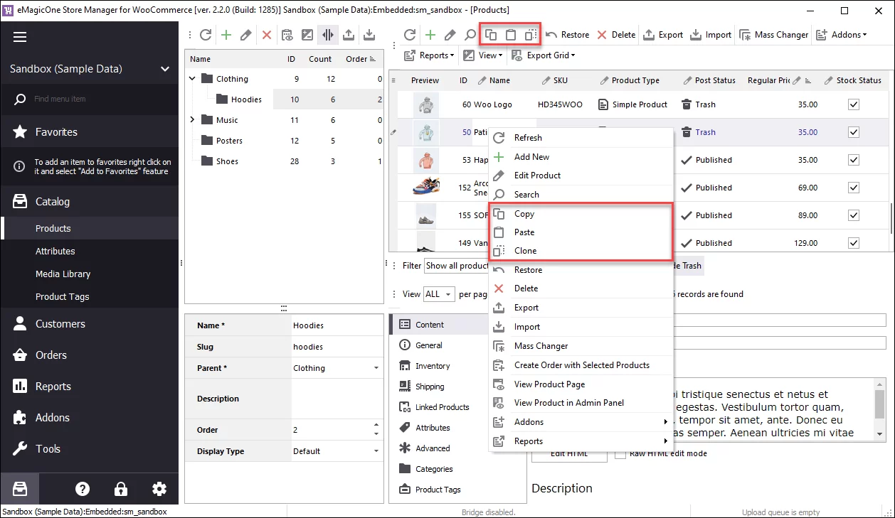 Copy Paste and Clone WooCommerce Products