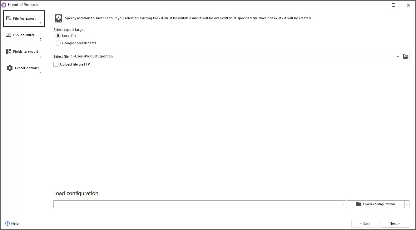 Save Exported WooCommerce Products to the CSV File