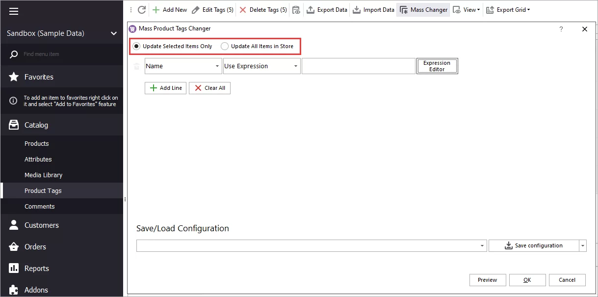 All or Selected WooCommere Product Tags Update