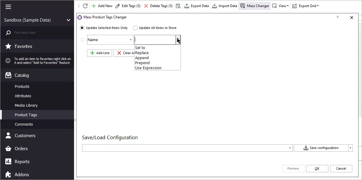 Mass Changer Actions for WooCommerce Product Tags