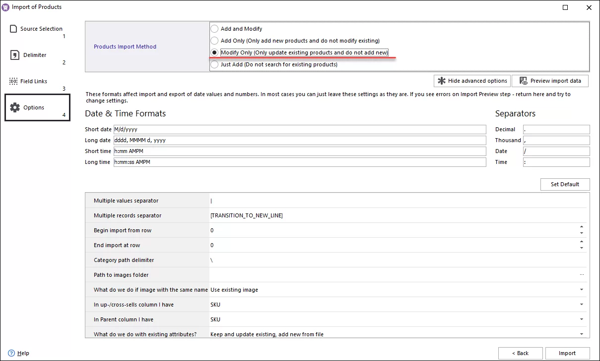 WooCommerce Grouped Products Import Method