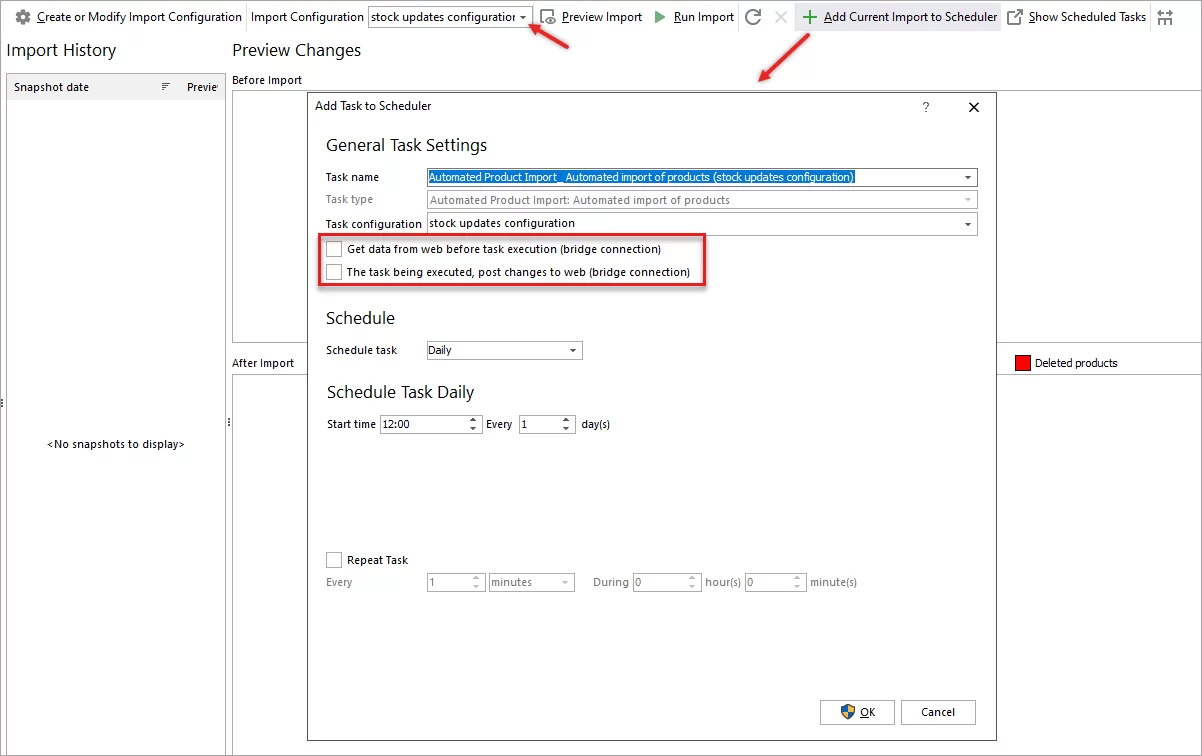 WooCommerce Automated Stock Updates Configuration Addition to Scheduled Tasks