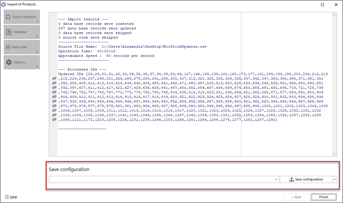 WooCommerce Automated Stock Updates Configuration Saving
