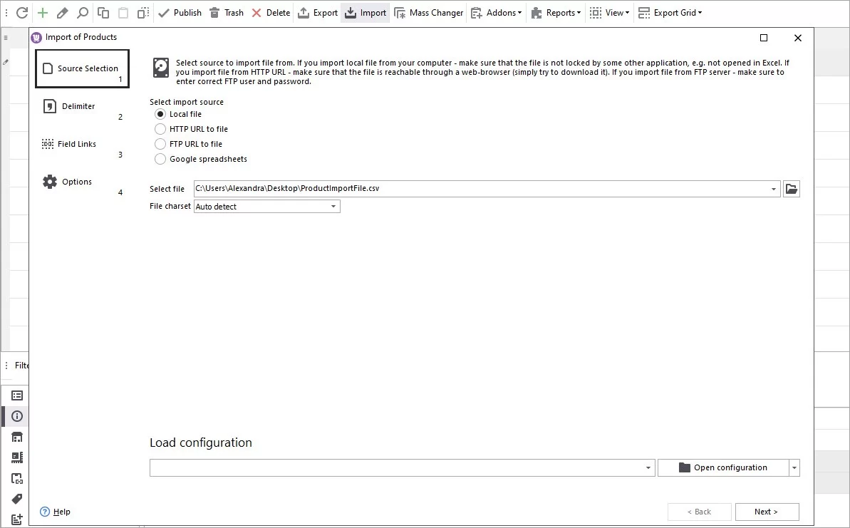 Import WooCommerce Products