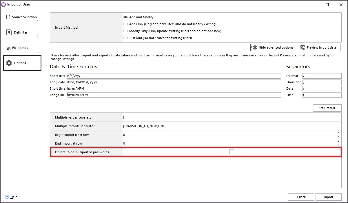 Check not to re-hash imported WooCommerce passwords