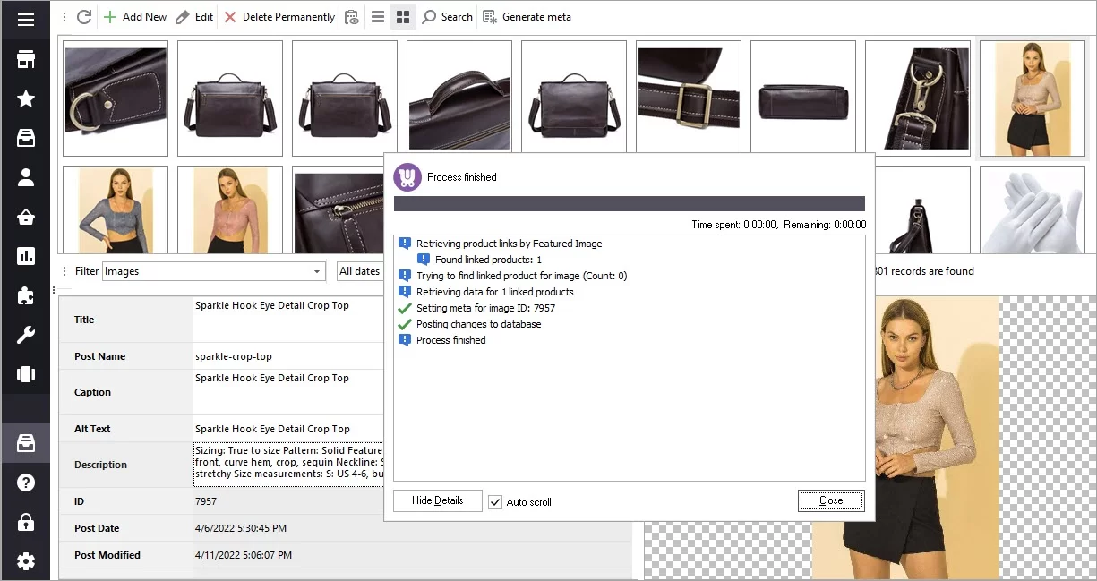 Finished WooCommerce Image Meta Generation