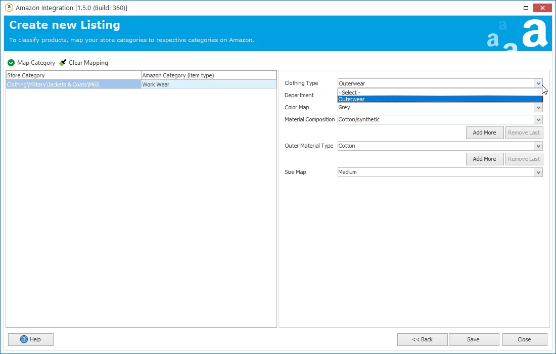 Amazon Integration Add Custom Product
