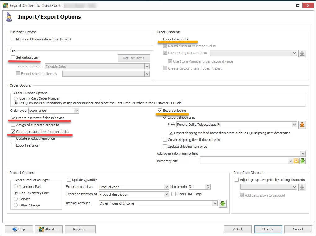 Export Orders Import Export Options Top Features