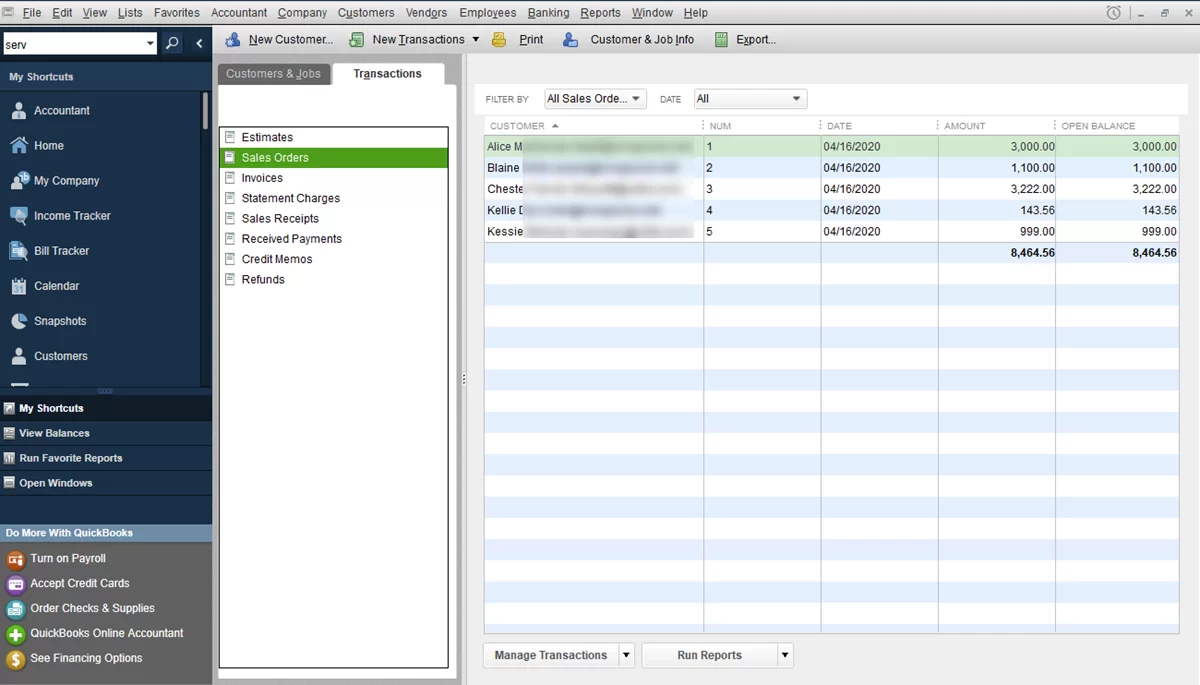Orders Exported to QuickBooks Desktop