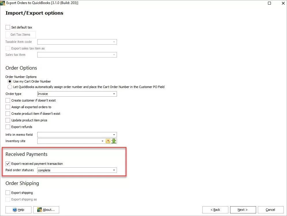 WooCommerce to QuickBooks payment transaction exportto QuickBooks-payment transaction export