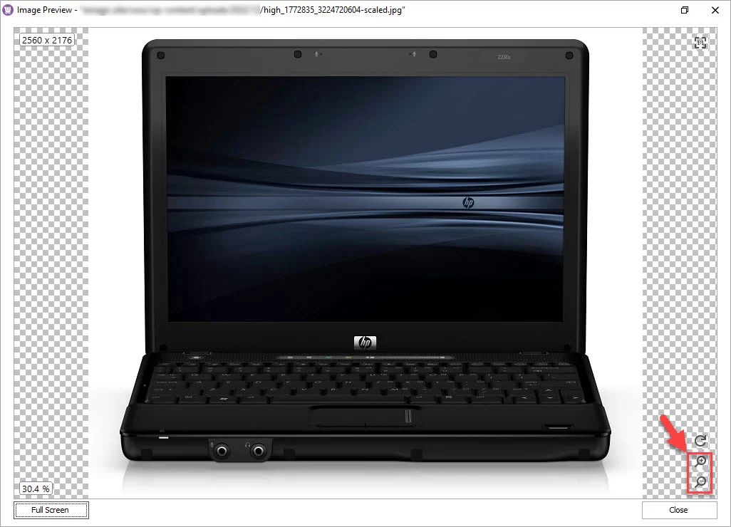 WooCommerce image preview