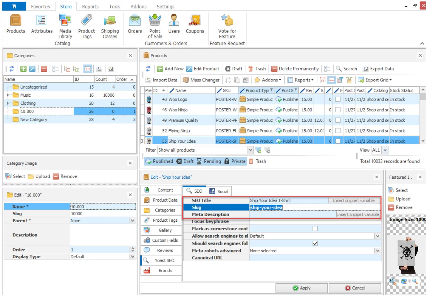 WooCommerce Store Manager Yoast Seo Plugin Edit Snippet