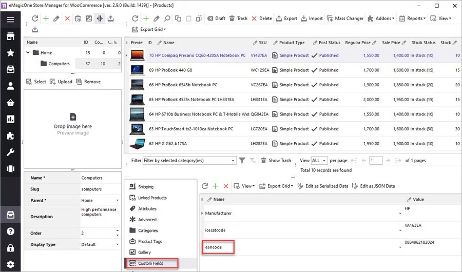 WooCommerce ICEcat Code Custom EANCODE