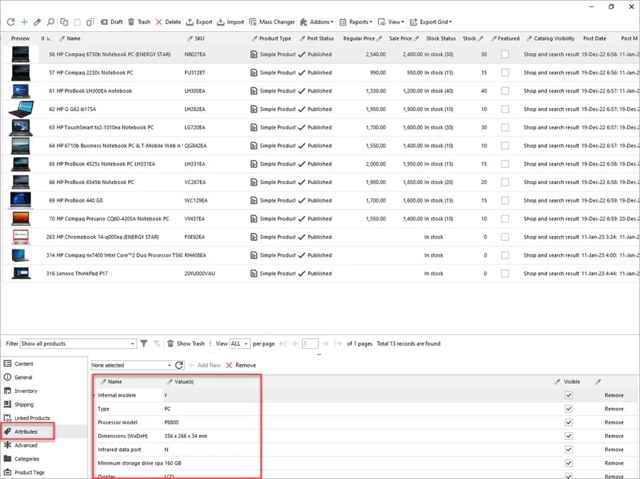 ICEcat Features Imported as Attributes