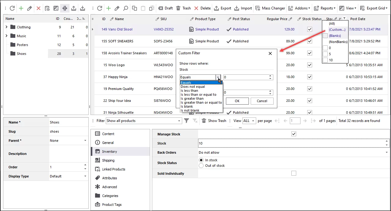 Custom WooCommerce Product Filtering Before Export to Google Sheets