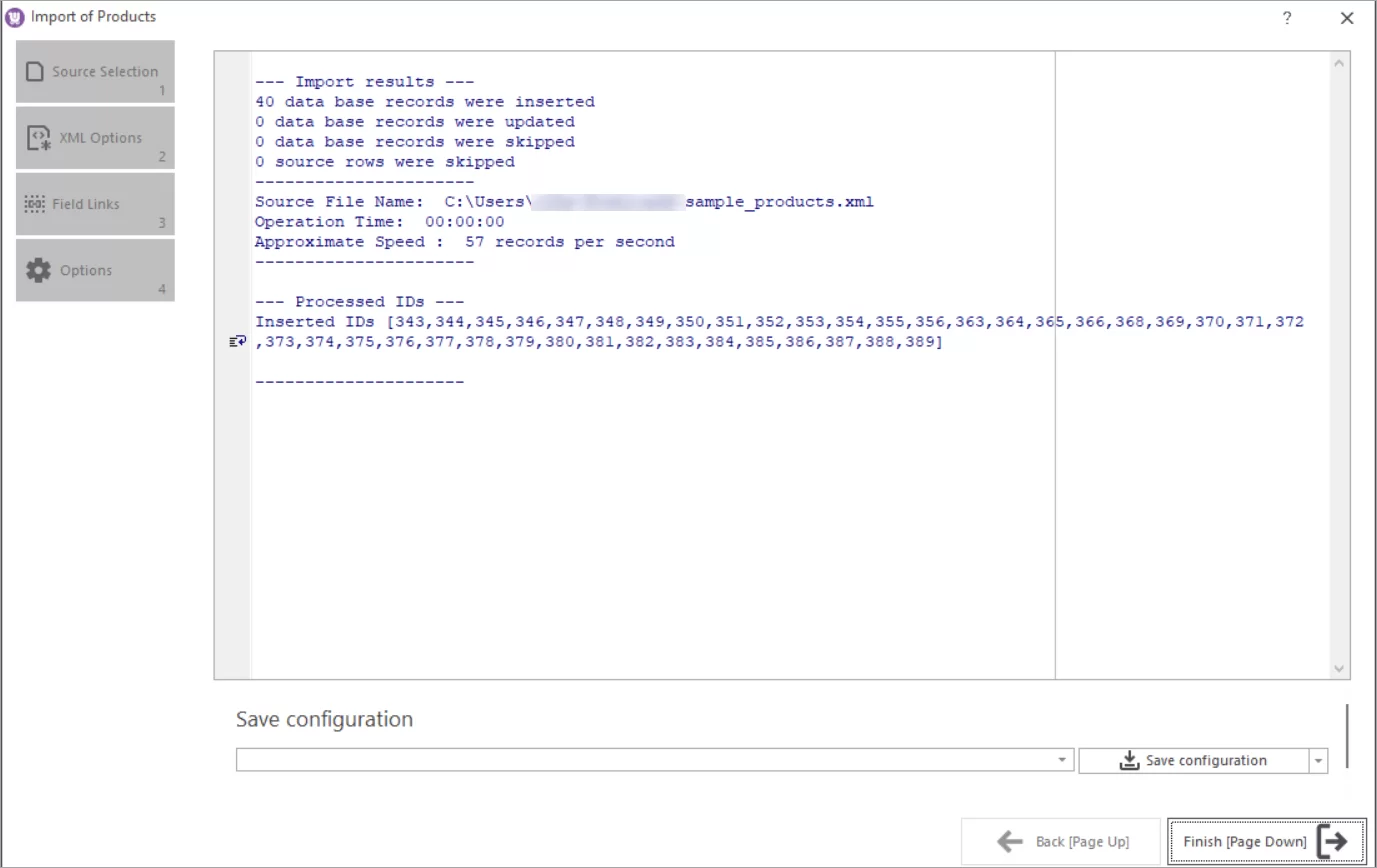 WooCommerce Store Manager XML Import Log