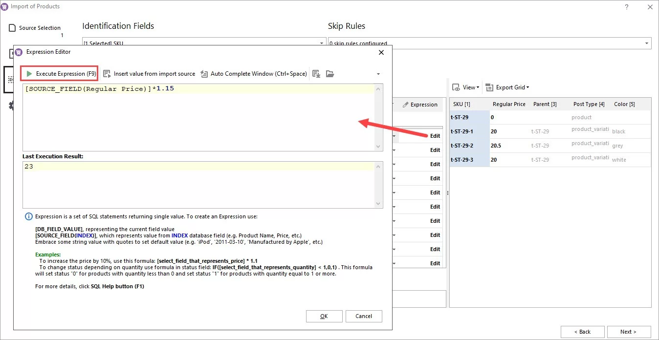 WooCommerce Store Manager Variatioтs Prices SQL Уxpression