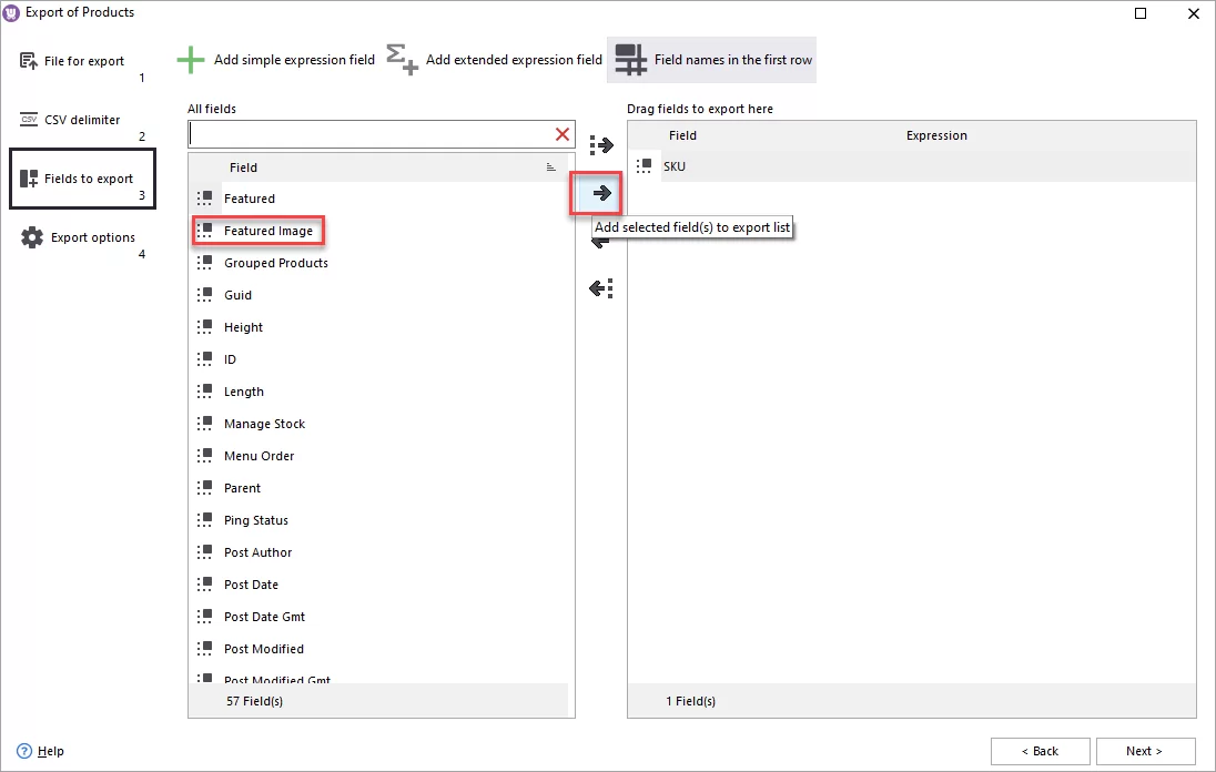 WooCommerce Store Manager Export Featured Image To Replace