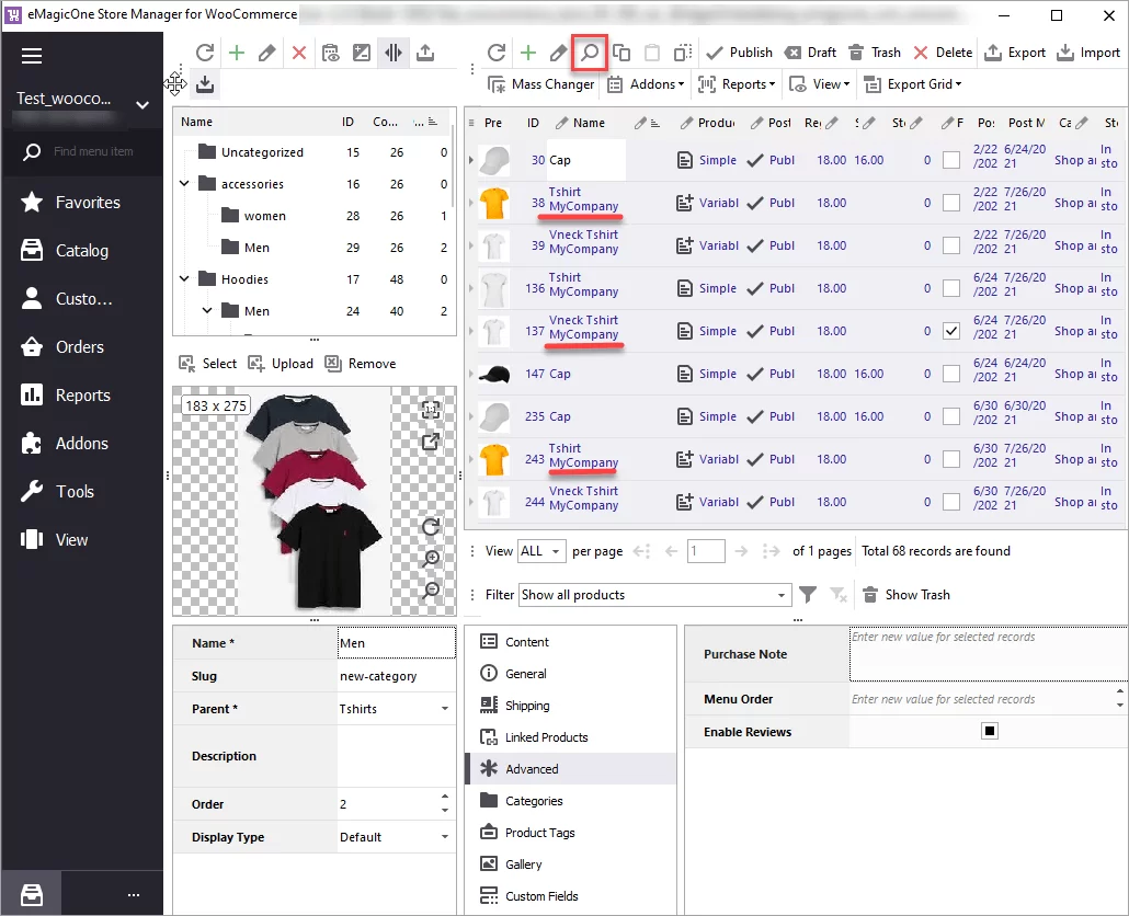 WooCommerce Store Manager Search And Replace