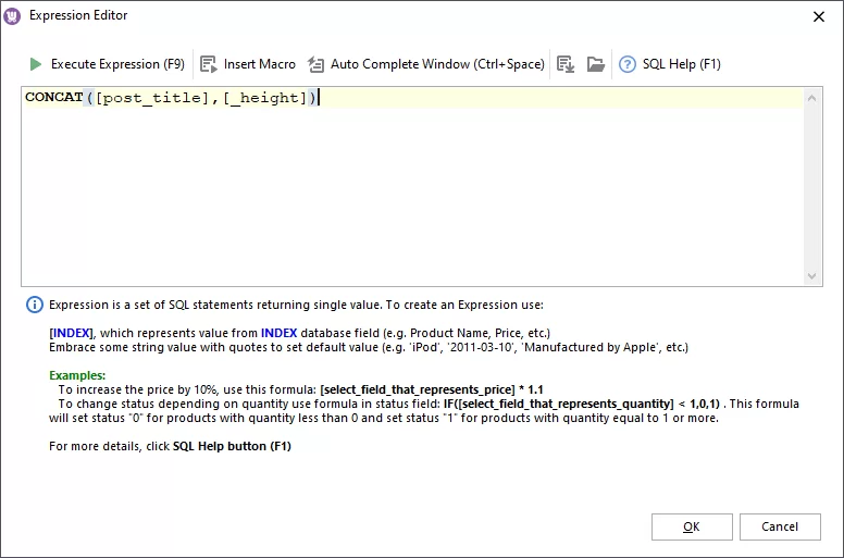 WooCommerce Expression Editor