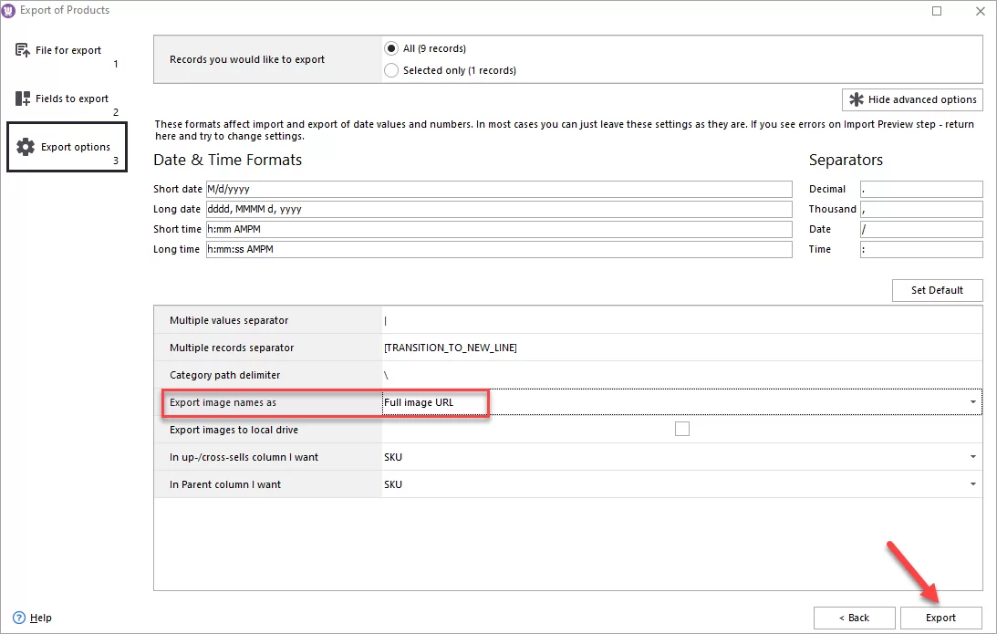 WooCommerce Export Product Image URL