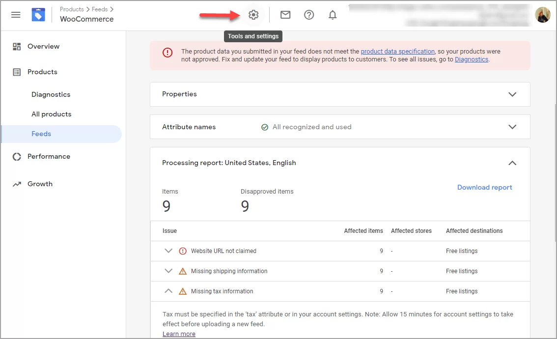WooCommerce Feed Settings